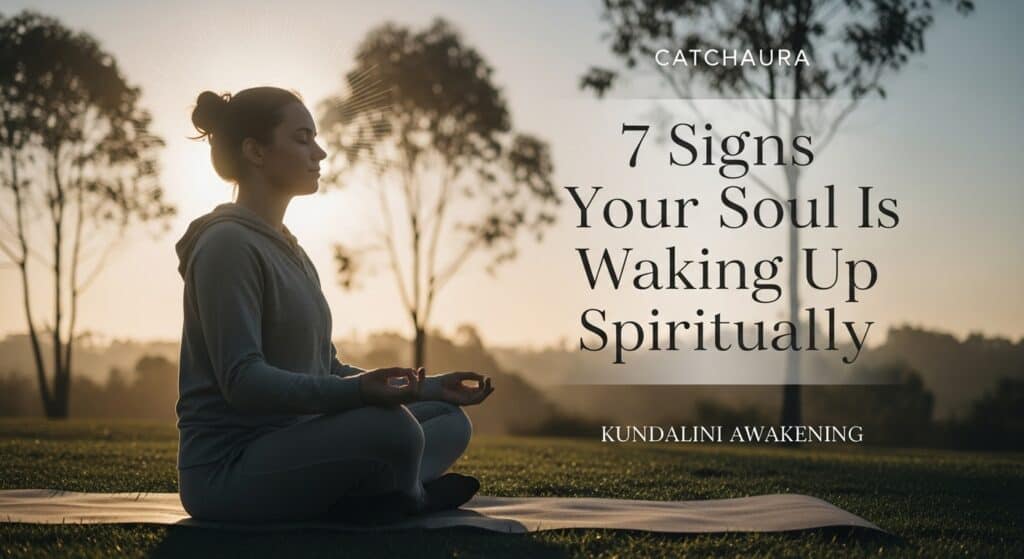 Calm young adult practicing mindfulness in a serene setting with soft lighting and muted tones