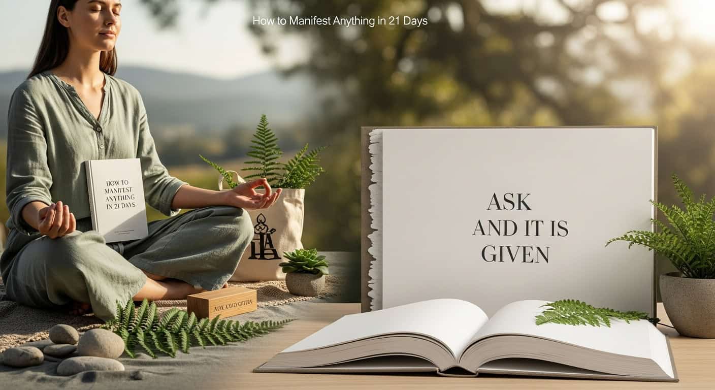 Premium mindfulness guide featuring Ask And It Is Given book
